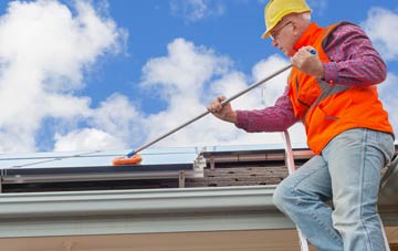 Old soft wash roof cleaning
